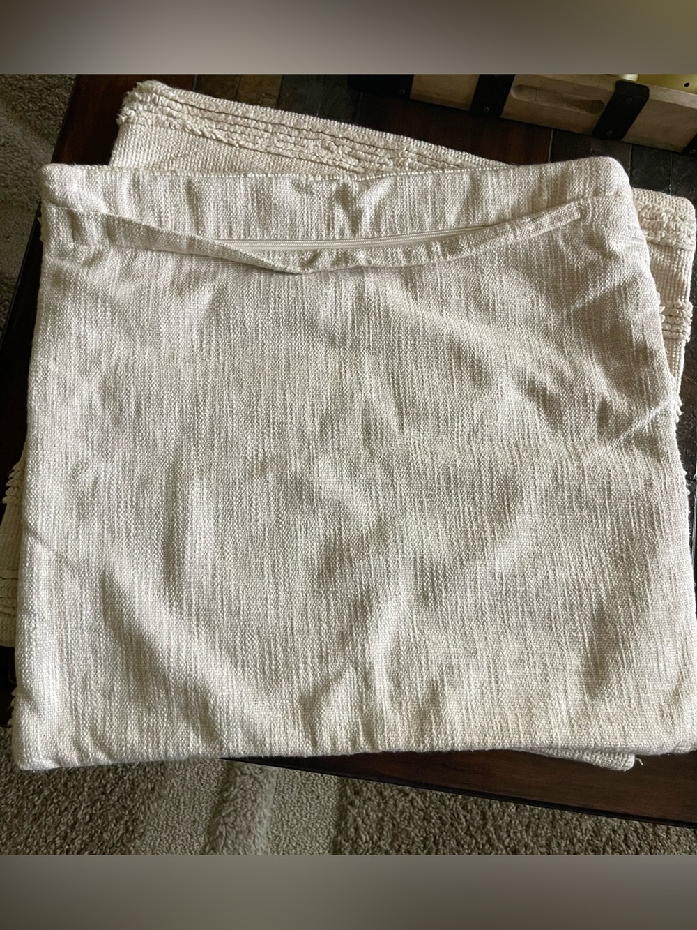 Two Pottery Barn Handwoven Textured Pillow Covers - Picture 5 of 6